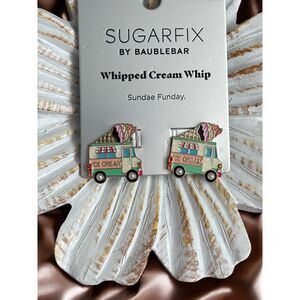 NWT Sugarfix by BaubleBar Ice Cream Truck Earrings – “Whipped Cream Whip”